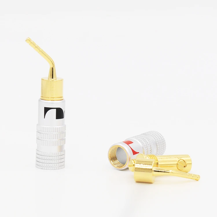 8 шт. высококачественные золотые штыри для динамика 24 К 2 мм|connector 2mm|connector plugconnectors