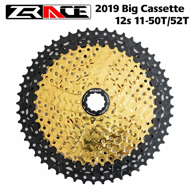 

ZRACE Bicycle Cassette 12 Speed MTB Bike Freewheel 11-50T / 11-52T for SHIMANO M9100 / SRAM Eagle 12S Gold Cassettes