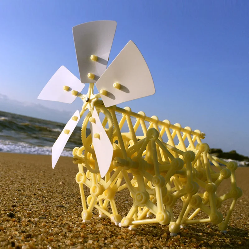 DIY ветросиловой Beast Puzzle комплект моделей конструктор ходунки робот экологический развивающие игрушки подарки для детей мальчик грил