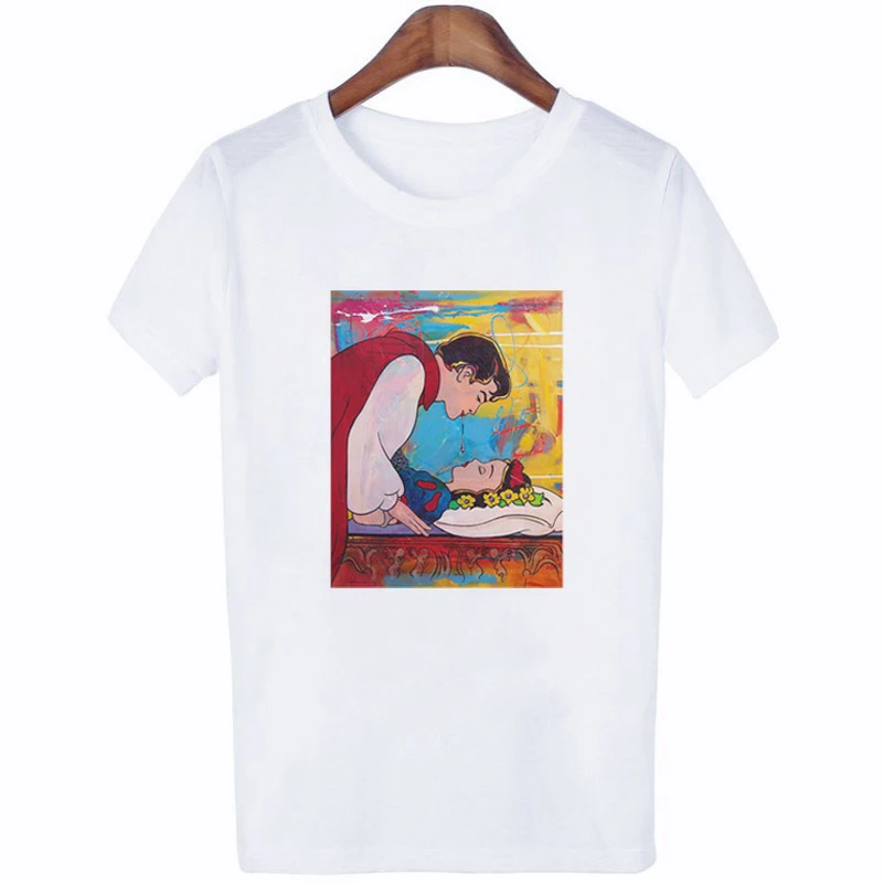FIXSYS Женская белая футболка Харадзюку, хлопковые топы с круглым вырезом, футболка в стиле панк, футболка с принтом, Повседневная футболка с коротким рукавом, женская уличная одежда - Цвет: YB-WTQ9055