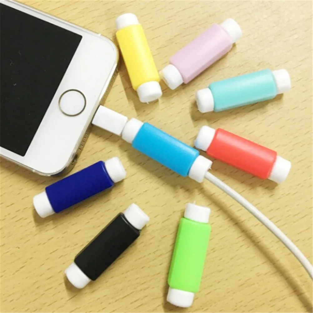10pcs/lot USB Cable Protector Saver Earphone Cord Protection Wire Cover Data Charger line Protective Sleeve For All Smart Phone