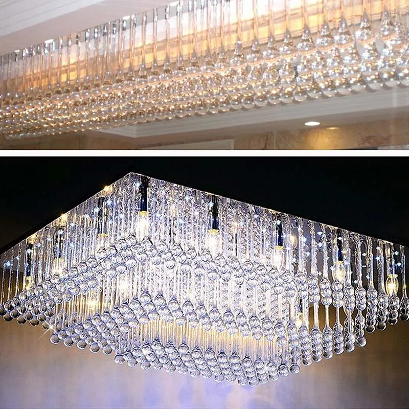 

50 Pcs Wedding Acrylic Water Drops Pendant Chandelier Hanging Curtain Decor