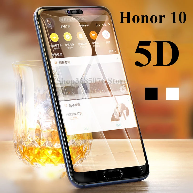 

5D protective glass on honor 10 play for huawei Y7 prime 2018 y9 9i y6 pro tempered glas huawey y 6 7 9 full screen protector