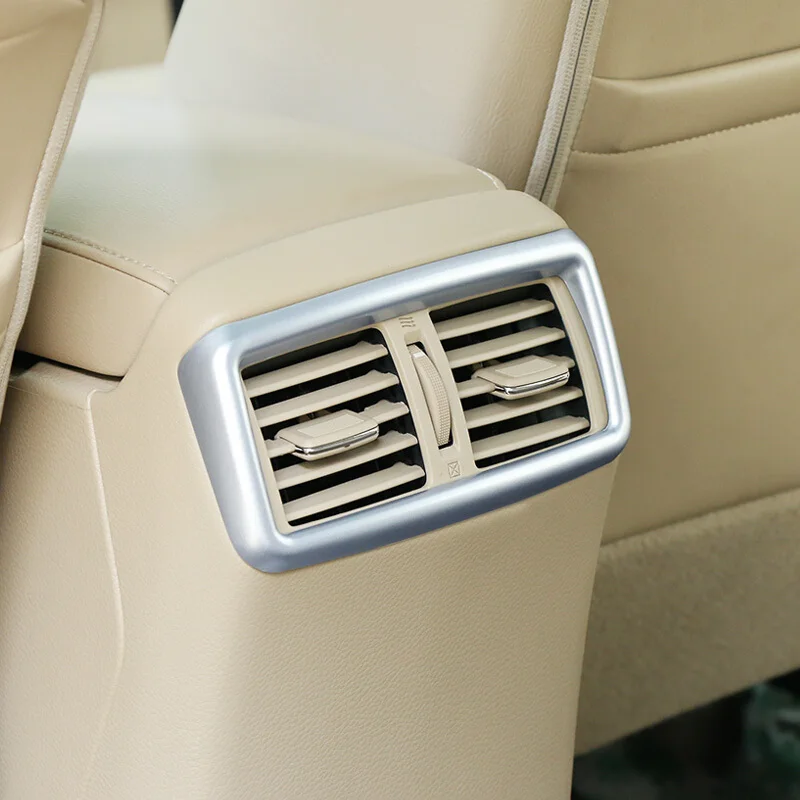 

ABS Plastic Matt Rear Air Condition Vent Cover Frame Trim for Nissan X-TRAIL Xtrail X Trail T32 car accessories 2014-2018