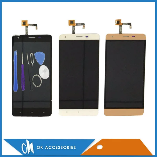 Good Quality Black White Gold Color For Oukitel K6000 Pro LCD Display With Touch Screen Panel