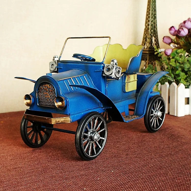 Retro tinplate 19th Century vintage car model tabletop