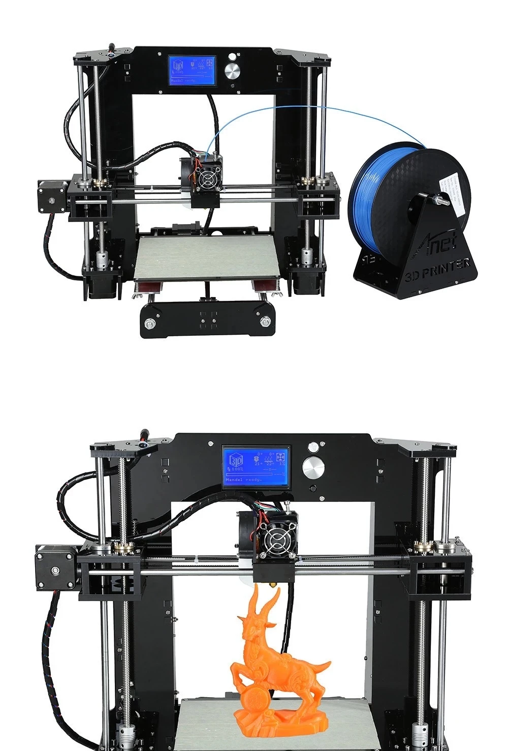 Anet A6 Высокая точность Reprap Prusa i3 DIY 3D-принтеры комплект годичного гарантийного обслуживания фабрика непосредственно Лидер продаж Impressora 3d