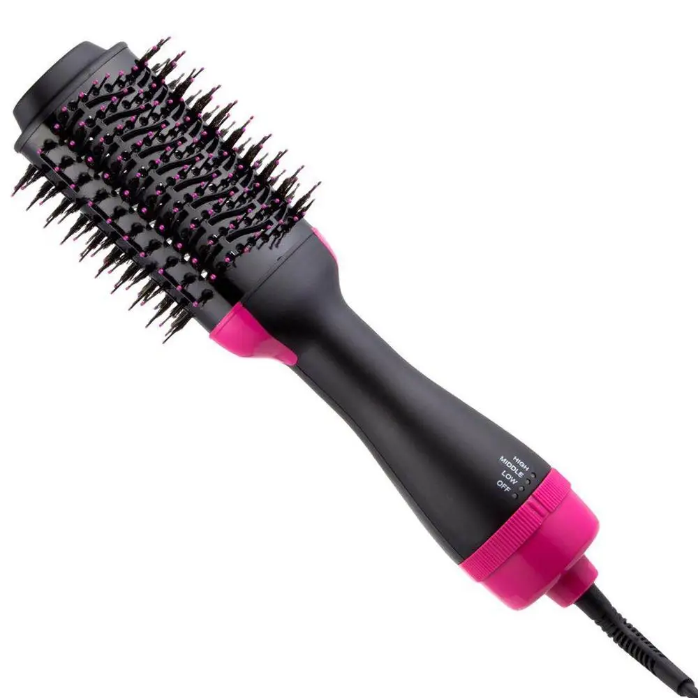 

New 2 in 1 Multifunctional Hair Dryer Volumizer Rotating Iron Hot Hair Brush Curler Roller Rotate Styler Comb Hair Styling Tools