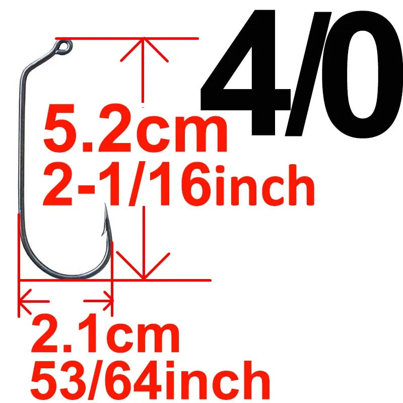 50 шт. большой джиг рыболовный крючок 60 Градусов Джиг крючкообразный крючок Размер 3/0 4/0 5/0 один крючок