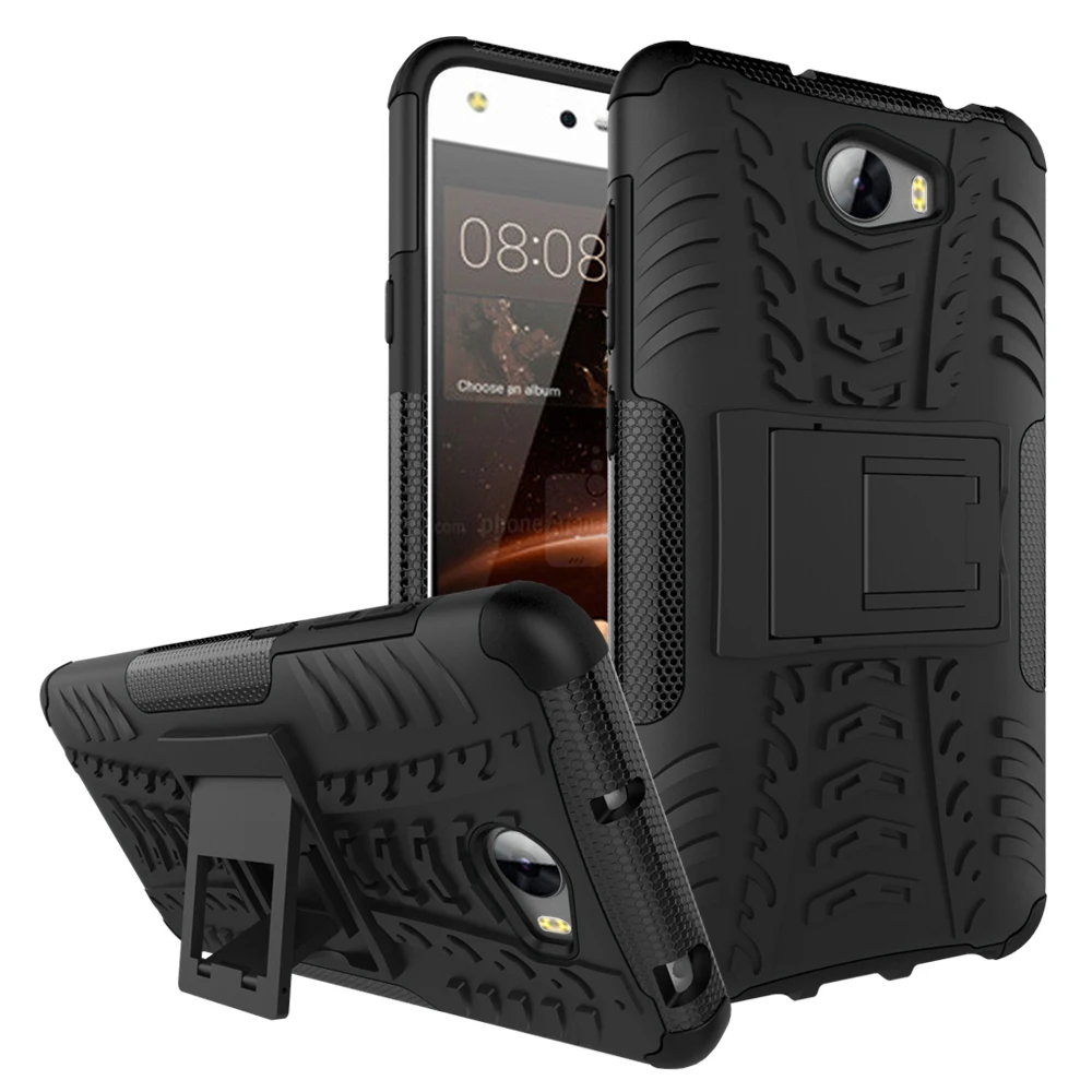 

For Huawei LYO-L21 Honor 5A Russia Version 5.0 inch Phone Case For Huawei Y5 II honor 5 Y6 II Compact Rugged Armor Silicone Case