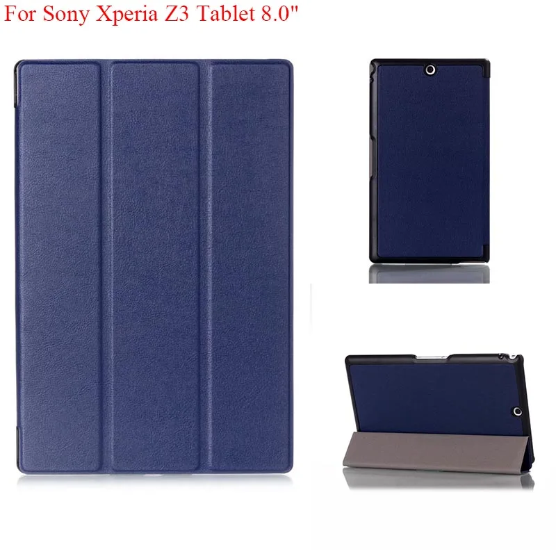 

Magnet stand PU leather Custer Grain case For Sony Xperia Z3 Tablet 8.0 inch tablet cover Case For sony xperia z3 Skin shell