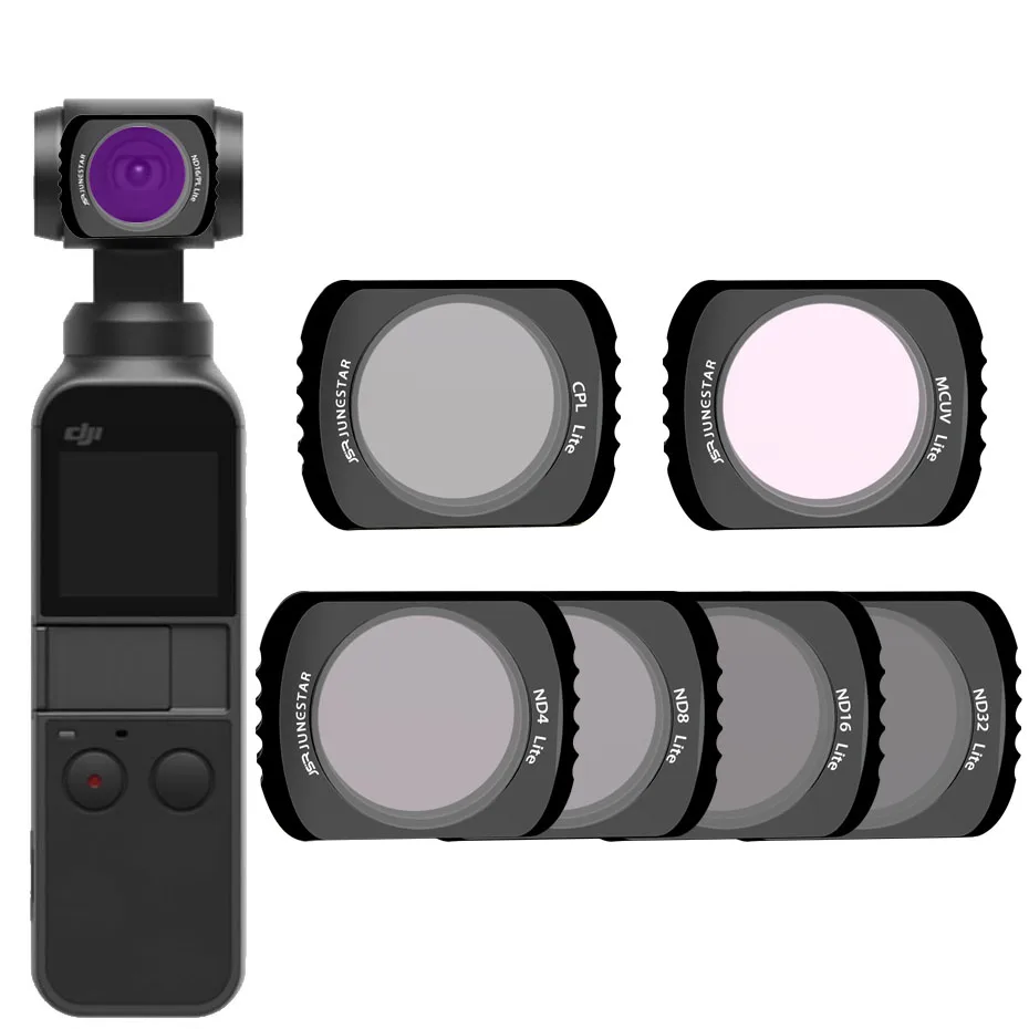 Для DJI POCKET 2 UV + CPL ND4 8 16 32 набор фильтров Магнитная Адсорбция для OSMO Protector аксессуары