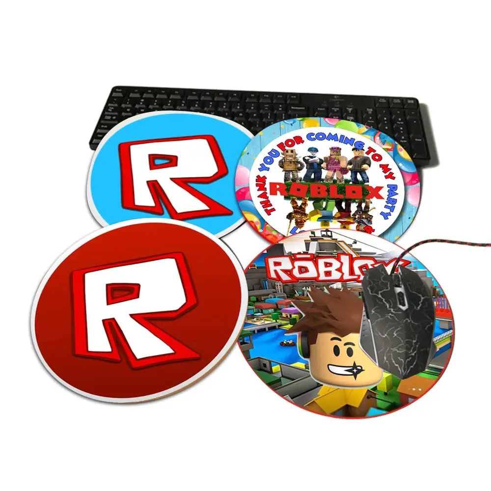 

Roblox MousePad Game Series Durable DesktopPad CircularPad Computer Radiation Non-Skid Rubber Pad For Work Notebook Gamer Gift
