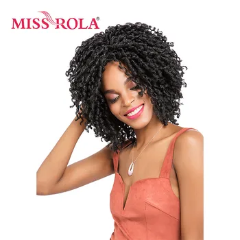 

Miss Rola Synthetic Braiding Hair Extensions Dreadlocks 1B# Kanekalon Low Temperature Fiber 5pcs Crochet Braids Hair 3 Colors