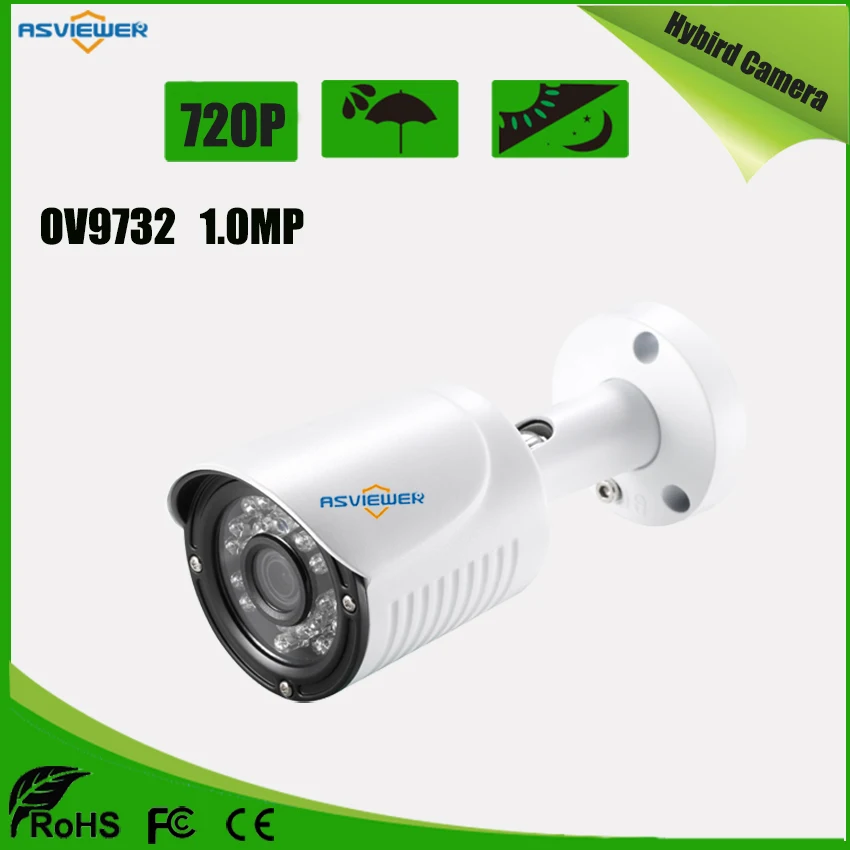 

720P CCTV Security Camera Support AHD/TVI/CVI/CVBS output Mode 20m IR Distance waterproof camera AS-MHD8304R1