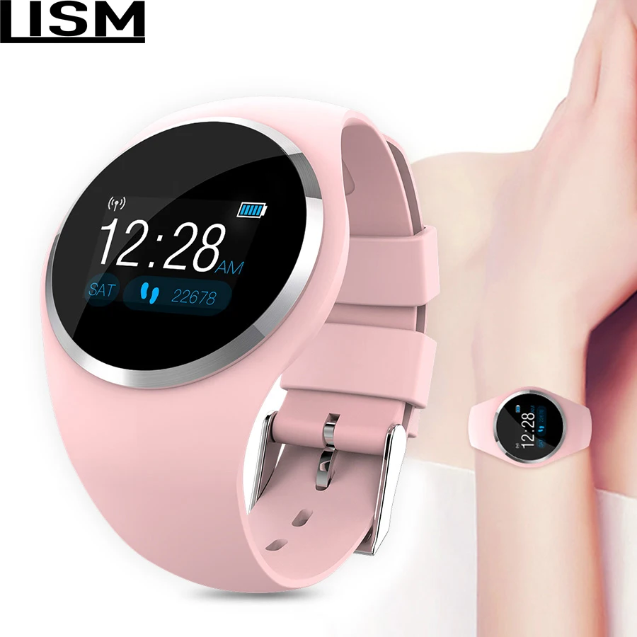 

2019 Upgrade Fashion Smart Watch HR Blood Pressure Monitor Women Physiological Reminder Smartwatch For Android IOS Bulsera mujer