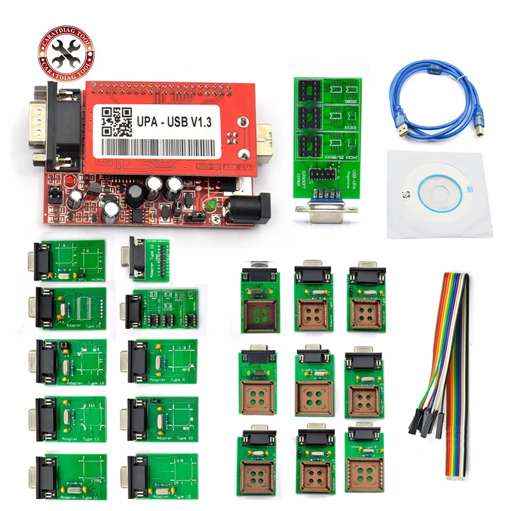 USB программатор UPA v1.3 с полными адаптерами автоматический Ecu usb|Программаторы