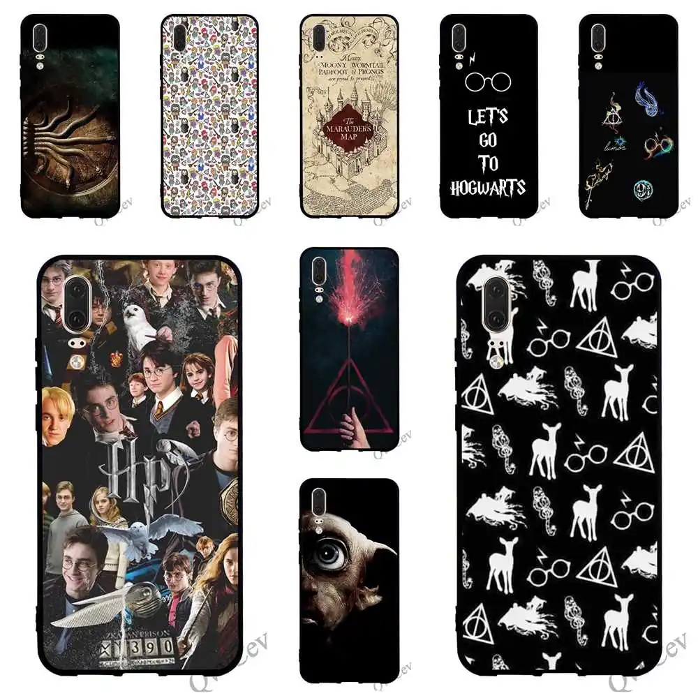 

Slim Harry Potter Deathly Hallows Phone Cover for Huawei P10 Lite Case P8 P20 Pro P9 Mini P Smart Mate 10 20 Backshell