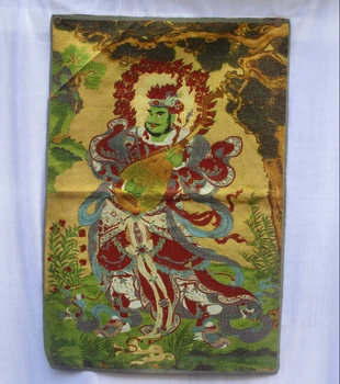 

Collectible Traditional Tibetan Buddhism in Nepal Thangka of Buddha paintings ,Big size Buddhism silk brocade painting p002671
