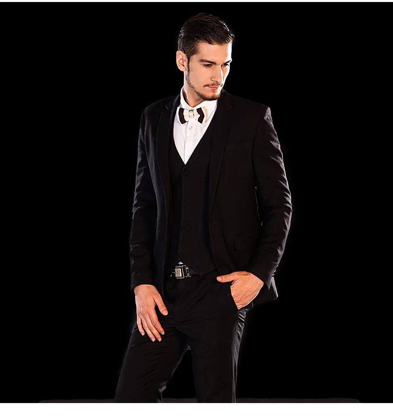 Подгонянный под заказ темно-коричневый тонкий подходит жениха смокинги друзей жениха нормальные мужские костюмы в деловом стиле Одежда для выпускного вечера(куртка+ брюки+ жилет+ галстук