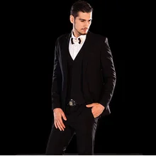 Подгонянный под заказ темно-коричневый тонкий подходит жениха смокинги друзей жениха нормальные мужские костюмы в деловом стиле Одежда для выпускного вечера(куртка+ брюки+ жилет+ галстук