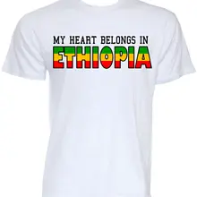 Забавная Новинка для мужчин, футболки с лозуном в Эфиопию, шуточные подарки, футболка, новинка, модная мужская футболка с чужими вещами