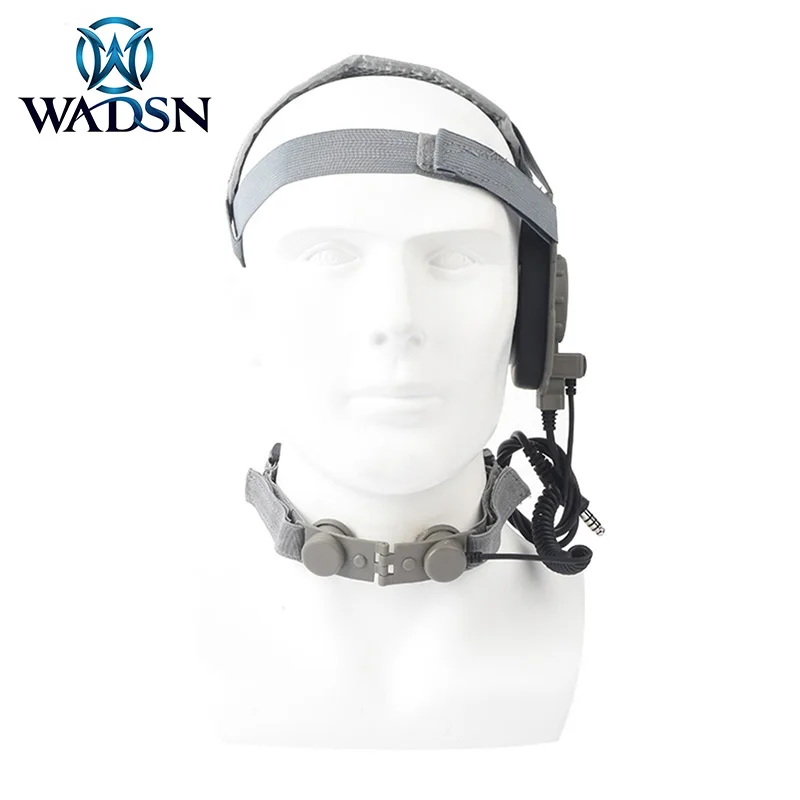 Fone de Ouvido Wadsn Ward Tático Garganta Trigo Bowmen Evo Iii Táticas Condução Óssea Comunicação Wargame Wz070 24 Fones de Ouvido tático & Acessórios