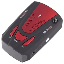 V7 LED Display 360 degree Car Speedometer GPS Radar Detector (Red)