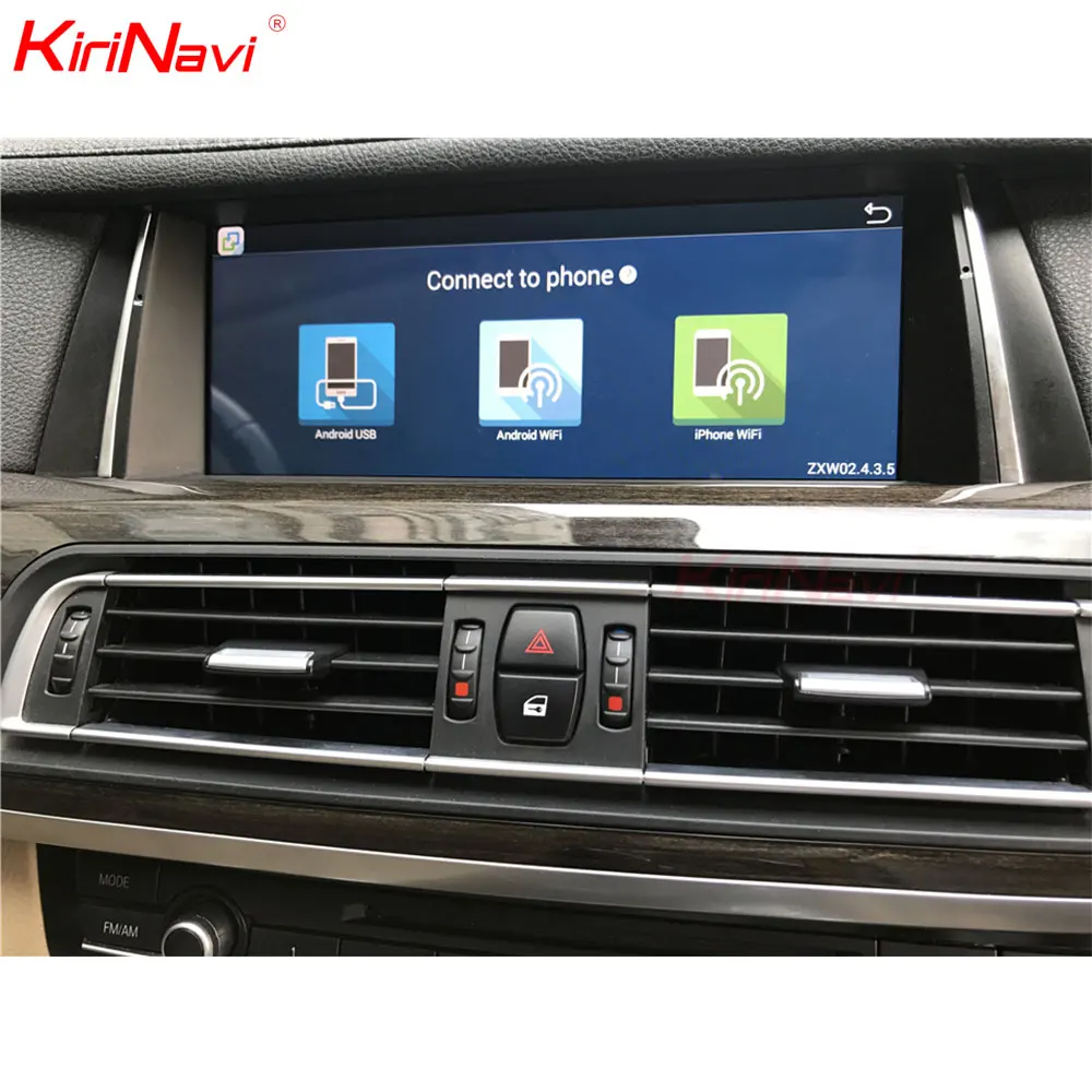 KiriNavi 10,2" ips сенсорный дисплей Голосовое управление Android 7,1 для BMW 7 F01 F02 2009-2012 Автомобильный MP3 MP4 Радио аудио gps навигация