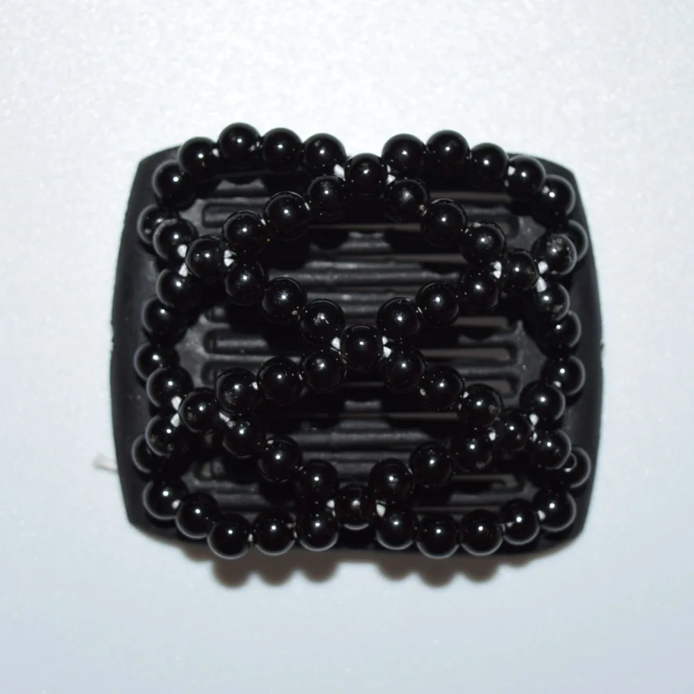 Черные жемчужные бусины маленького размера Волшебная расческа 20 шт./партия проста в использовании