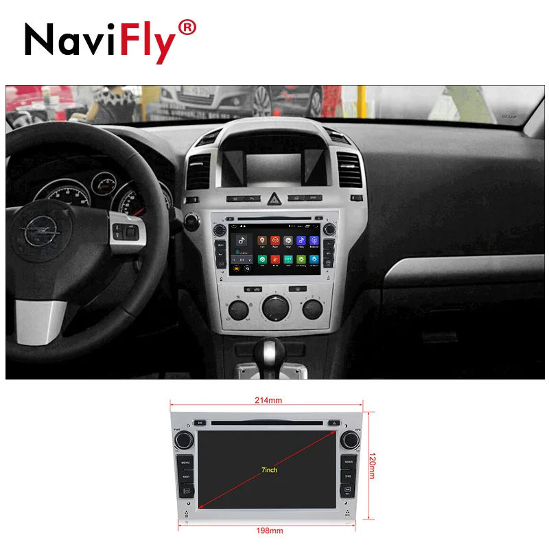 Perfect NaviFly Android 7.1 Car dvd player radio audio For Opel Zafira B Vectra Meriva Antara Astra Corsa GPS navigation 4G WIFI BT RDS 5