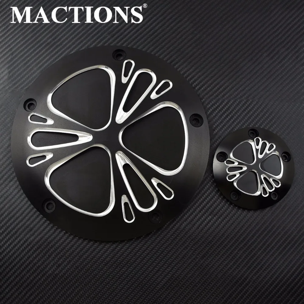 

5 Hole Motorcycle CNC Derby Cover & Timing Timer Covers Aluminum For Harley Touring Road King Softail Heritage CVO Dyna