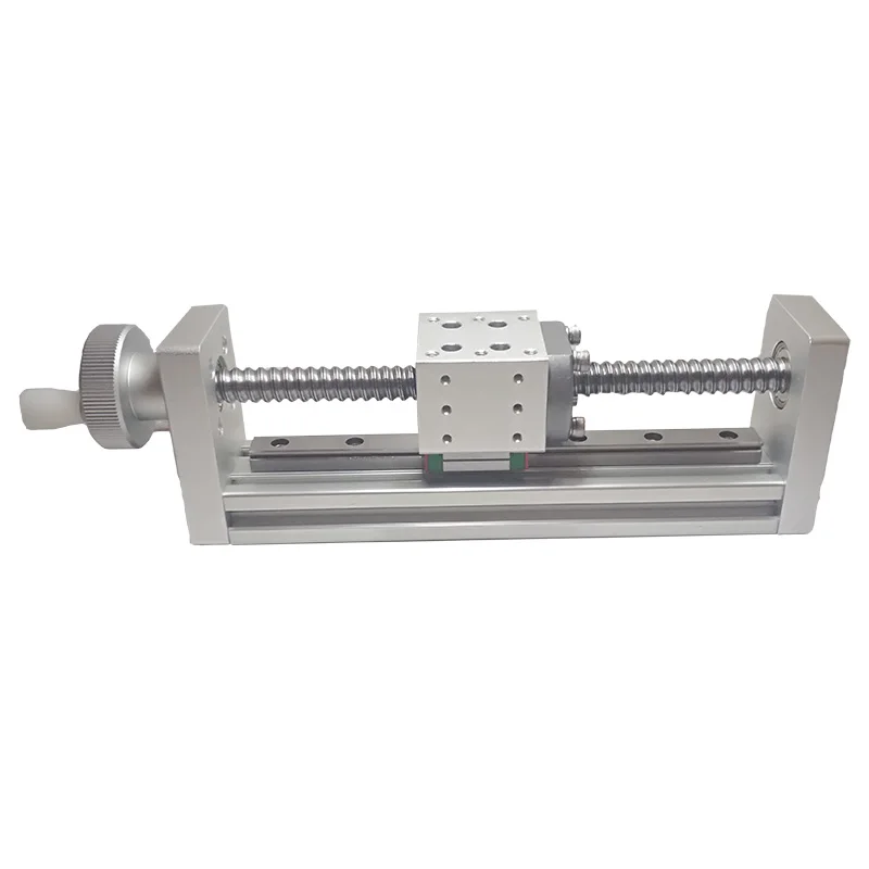 

X Axis Ball screw Sliver Manual Linear Stage Displacement Stage Optical Sliding Table Translation stage PT-JY100/200