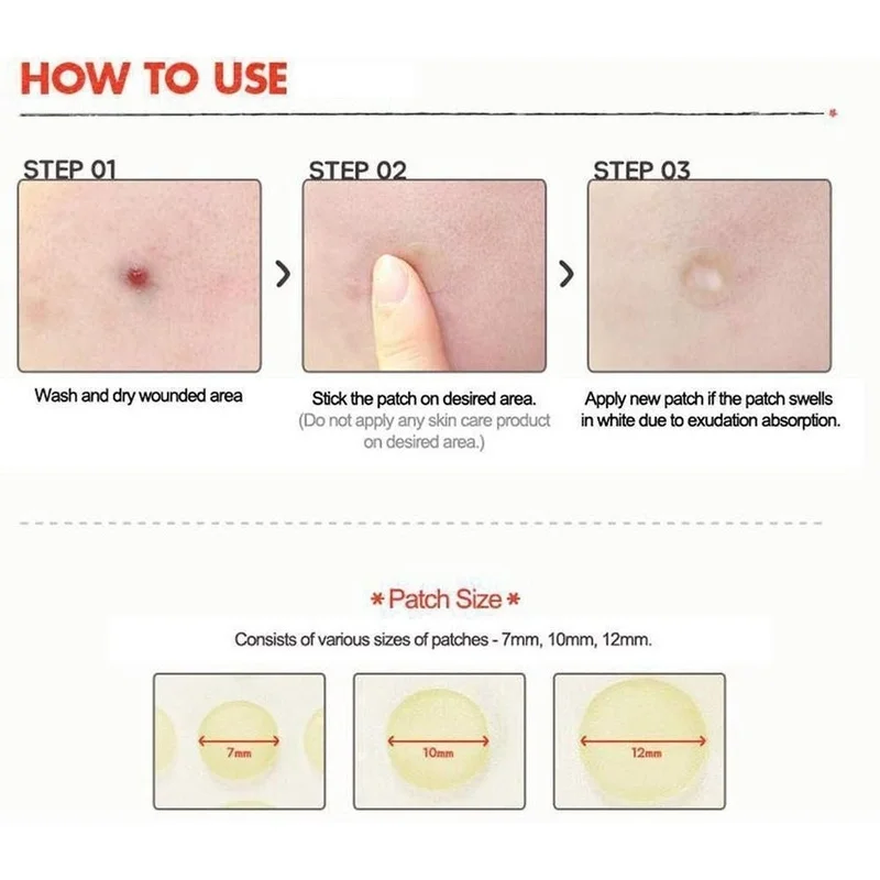 24/36pcs Hydrocolloid Acne Invisible Pimple Master Patch Skin Tag Removal Patch Pimple Blackhead Blemish Removers Facial Care