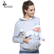 SESOAF Hoodies With Cuddle Pouch Mewgaroo Nyangaroo Dog Pet Hoodies For Casual Kangaroo Pullovers With Ears Sweatshirt