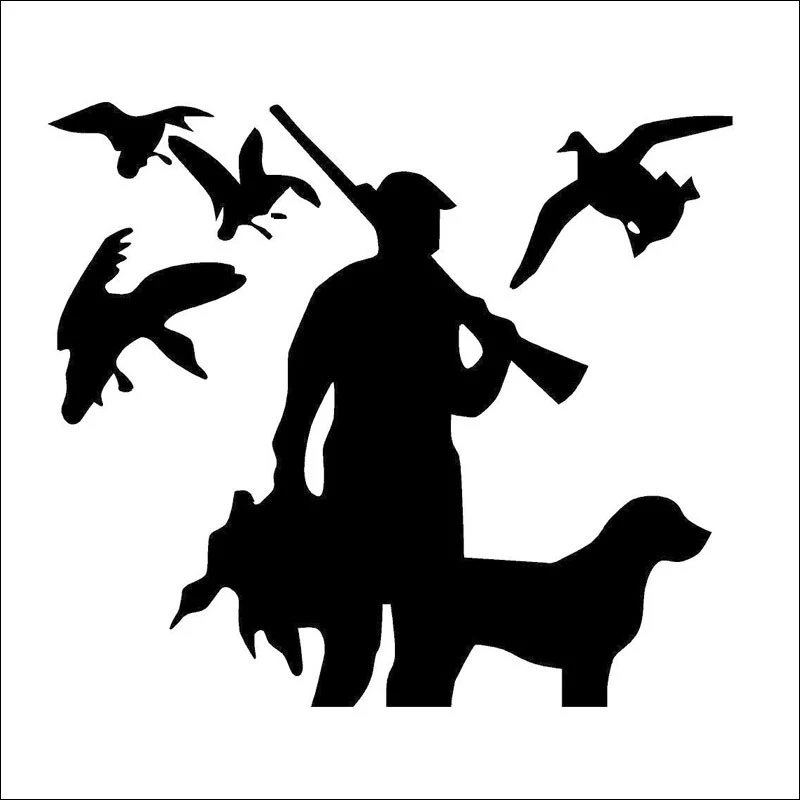DCTAL car hunting decal interesante Hunter Caza codorniz car Decals etiqueta que cubre el Cuerpo forma hunting Sticker h103