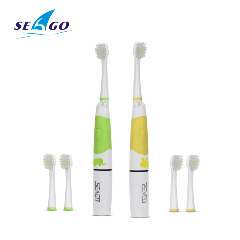 

SEAGO Acoustic Wave Children Electric Toothbrush With 3 Brush Head Intelligent LED Light Oral Dental Care Sonic Toothbrush SG918