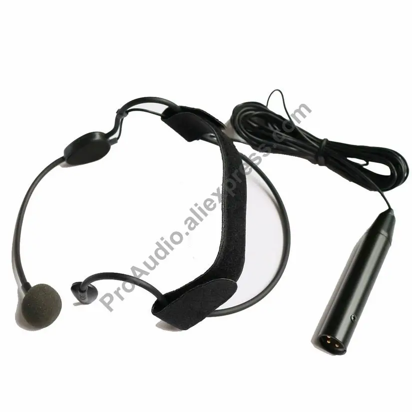

MICWL CA03 Head Wearing Headset Mike Mic Microphone 5m Cable XLR 3Pin Phantom Power 48V