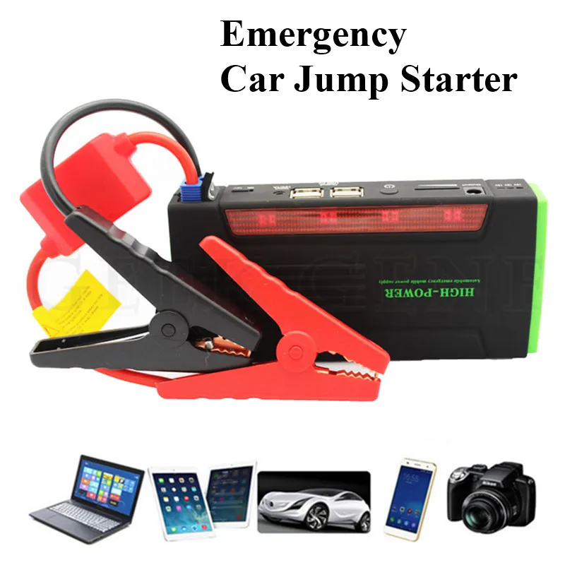 

Portable Car Battery Charger Starting Car Jump Starter Booster Power Bank 12V Auto Fashinon design Emergency Starting Device