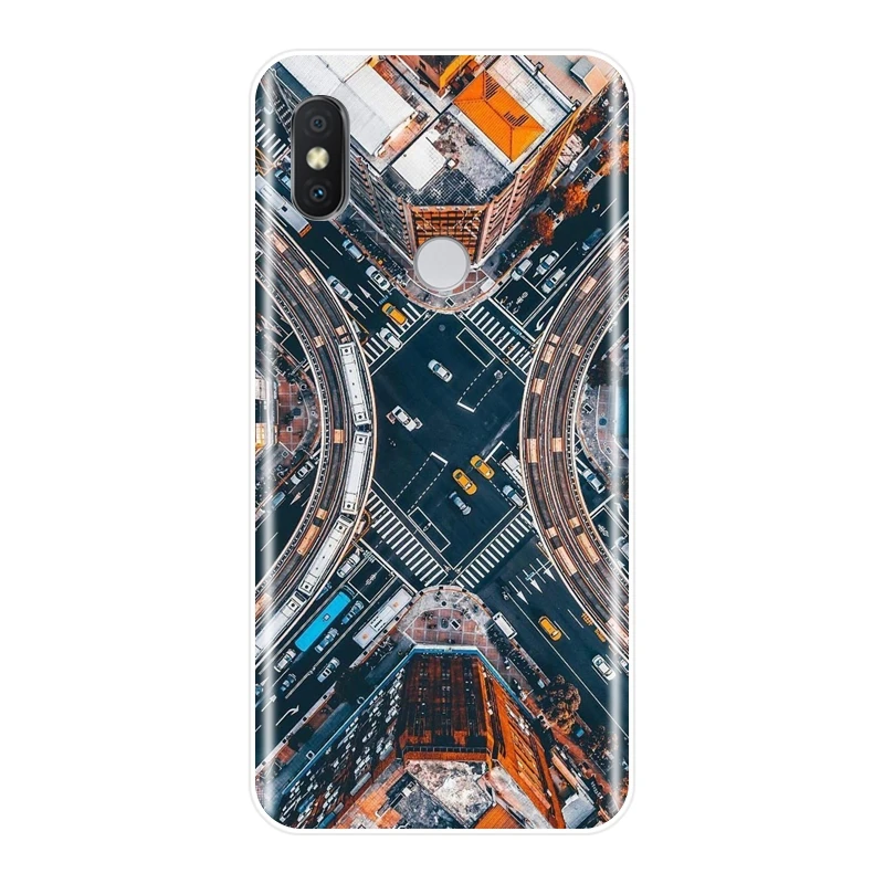 Силиконовый чехол для телефона Pocophone F1 Xiaomi Redmi Note 4 4X 5 5A 6 Pro Prime City мягкая задняя
