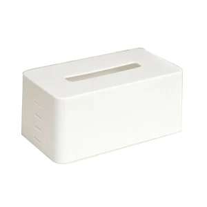 

rectangular Plastic facial tissue napkin box toilet paper dispenser case holder home office decoration (white) 21.5*9.3*12cm
