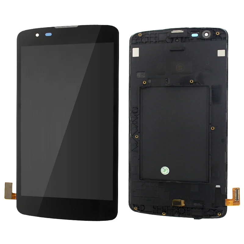 Tanie 2016 K350N K350DS K350E LCD ekran dotykowy digitizer z ramki i narzędzia zamiennik do lg K8 wyświetlacz