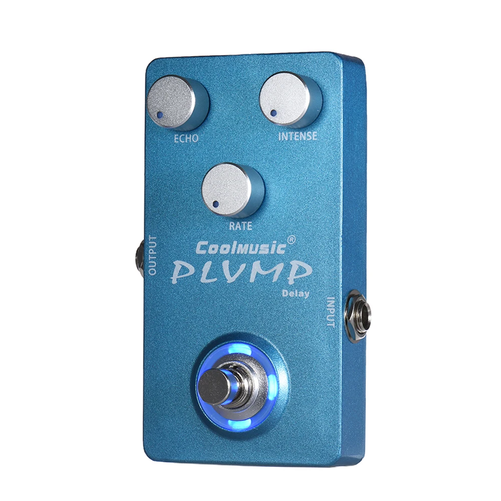 

NEW Coolmusic Electric Guitar Analog Delay Effect Pedal True Bypass Full Metal Shell blue color
