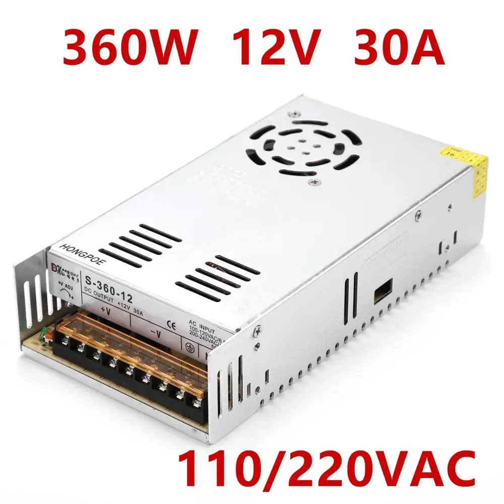 LED 전원 공급 장치, 스위칭 전원 공급 장치, 소스 변압기, 100-240V AC DC SMPS, DC 5V, 12V, 18V, 24V, 36V, 48V, 360W, 400W