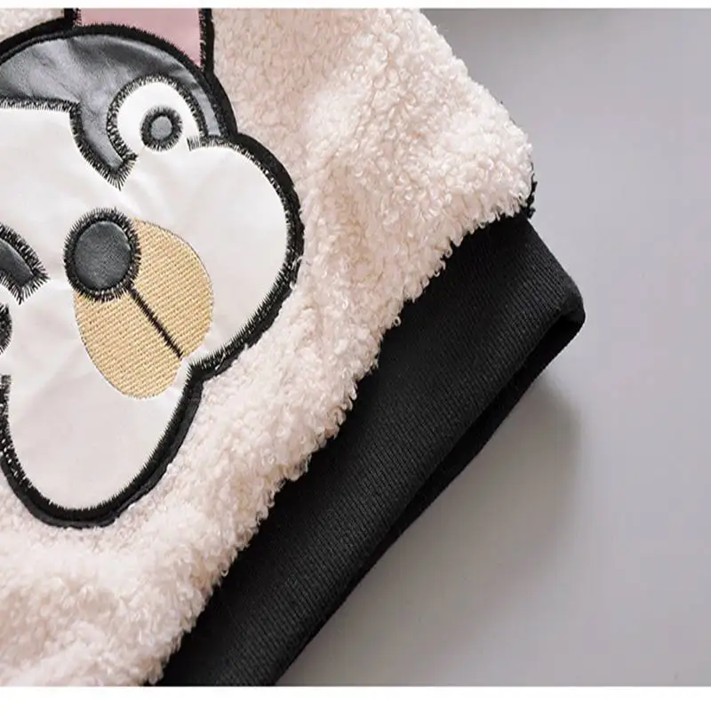 Winter Warm Thick Fleece Baby Sweaters Infant Cute Cartoon Animal Little Dog Kids Pullover Long Sleeve T-shirts Toddler Blouse (12)