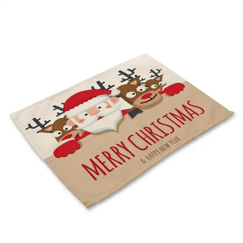 1Pcs Bowl Fork Placemat Mat Decoration Home Party Christmas Dining Table #2n5 (7)