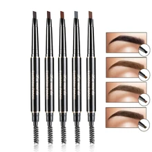 1 шт. Новая натуральная Двойная Головка Автоматическая длительная татуировка водонепроницаемый карандаш для бровей Макияж декоративная косметика