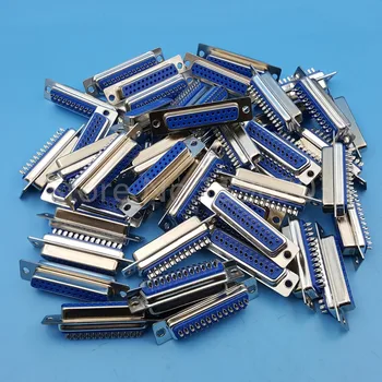 

50Pcs DB25 Female Two Row 25Pin Wire Solder DIY Plug Parallel Interface Connector