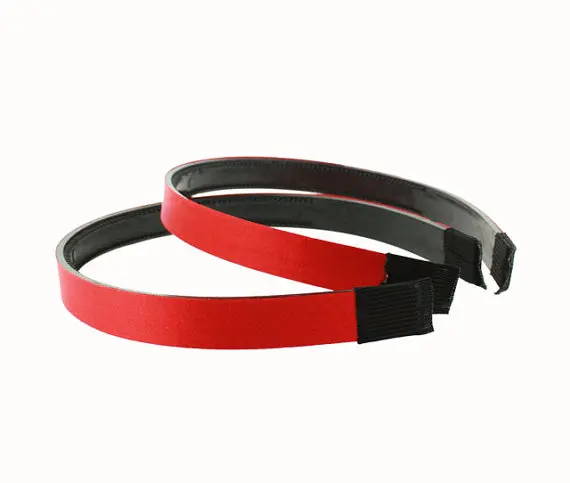 30pcs 15mm Satin Ribbon Lined plastic Black Headband with Teeth Headwear Headdress