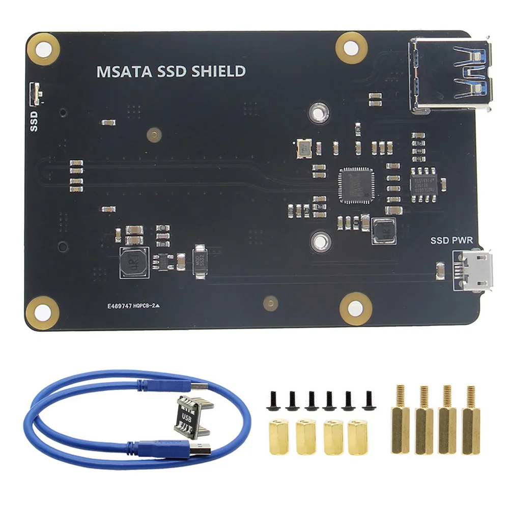  Raspberry Pi mSATA SSD Lagerung Expansion Board X850 V3.1 USB 3.0 Extansion Board Modul für Raspber